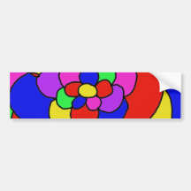 Retro petals bildekal
