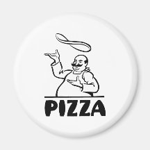 Retro Pizza Magnet För Kylskåp