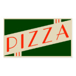 retro pizza visitkort mall