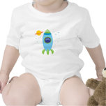Retro raket body för baby