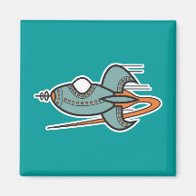 retro raket magneter