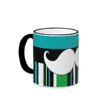 Retro randar för HandlebarmustaschMoustache Kaffe Mugg