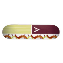 Retro ringmönster skate deck