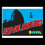 Retro Rio de Janeiro Brasilien vykort
