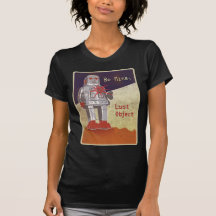 Retro robotvalentin t shirt