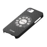 Retro roterande kolfiberfodral iPhone 5 fodral