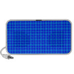 Retro rutigt mönster för turkos och för blått iPod högtalare