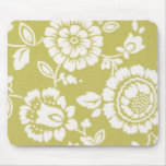 Retro skraj blom- Mousepad Musmatta