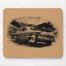 Retro Speedster Mousepad Mus Matta