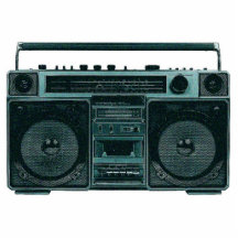 retro stereo- fotoskulptur acrylic cut out