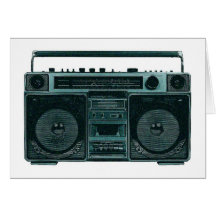 retro stereo- kort