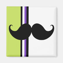 Retro svart Handlebarmustasch Magneter För Kylskåp
