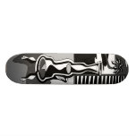 Retro svartvit vasöskateboard