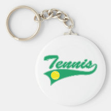 Retro tennis nyckel ring