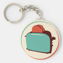 Retro Toaster Keychain/berlock Nyckel Ringar