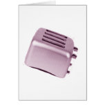 Retro Toaster - rosa Kort