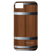 Retro träfodral för öltrummaiPhone 5 iPhone 5 Case-Mate Fodral