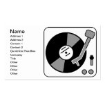Retro Turntable Visitkort Mallar
