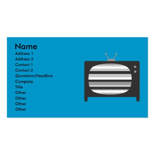 Retro TVvisitkortar