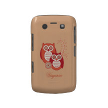 Retro ugglablackberry boldFodral-Kompis knappt där Blackberry Case