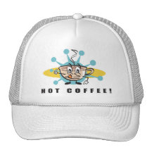 retro varm kaffedesign mesh kepsar