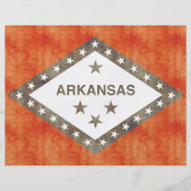 Retro Vintage Arkansas Flag Flyer