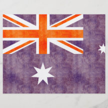 Retro Vintage Australia Flag Flyer