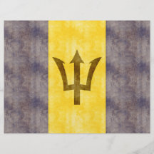 Retro Vintage Barbados Flag Flyer