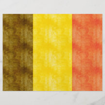 Retro Vintage Belgium Flag Personalized Flyer