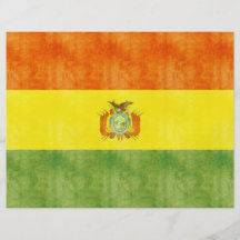 Retro Vintage Bolivia Flag Full Color Flyer