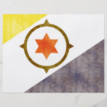 Retro Vintage Bonaire Flag Flyers