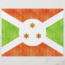 Retro Vintage Burundi Flag Flyers