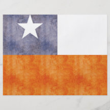 Retro Vintage Chile Flag Flyer