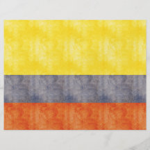 Retro Vintage Colombia Flag Flyer