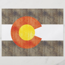 Retro Vintage Colorado Flag Personalized Flyer