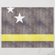 Retro Vintage Curacao Flag Personalized Flyer