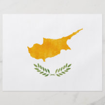 Retro Vintage Cyprus Flag Full Color Flyer