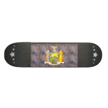 Retro Vintage New York Flag Skate Board