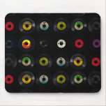 Retro vintagevinyl 45 rekord mus mattor
