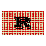 Retro visitkort för kall höftMonogram