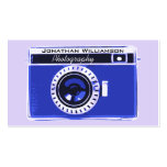 Retro visitkortar för blåttkamerafotografi