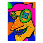 retrofunk hälsnings kort