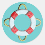 Rettungsring life saver runder sticker