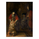Retur av den Prodigal sonen, c.1668-69 Vykort