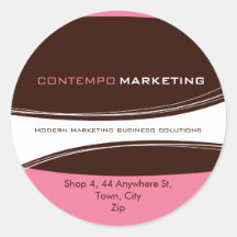 RETURADRESSETIKETT:: contempo 2 Klistermärke