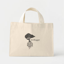 reuseable treehugger hänger lös tote bag