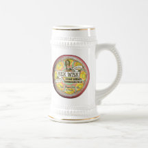 Rex vax: Handgjord Moustachevaxöl Stein 18oz Kaffe Muggar
