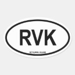 Reykjavik "RVK ", Klistermärken