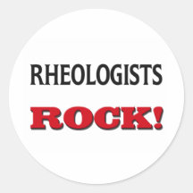 Rheologists sten rund klistermärke