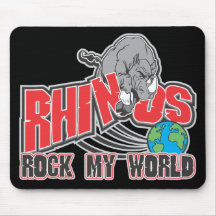 Rhinos vaggar min värld mus mattor
